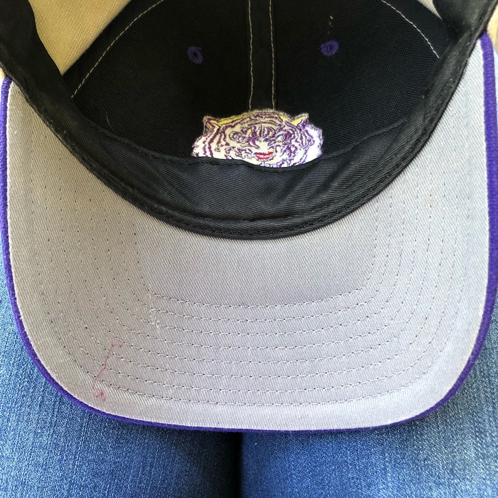LSU Tigers hat tiger face front patch adjustable hook and loop - Picture 8 of 10